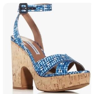 Tabitha Simmons Women's Elena Crisscross‎ Platform Wedge Sandals